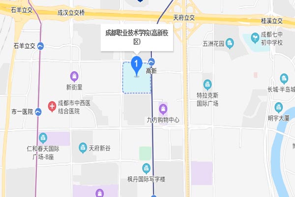 成都职业技术学院地图图片