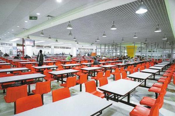 四川兴科城市交通技工学校食堂环境