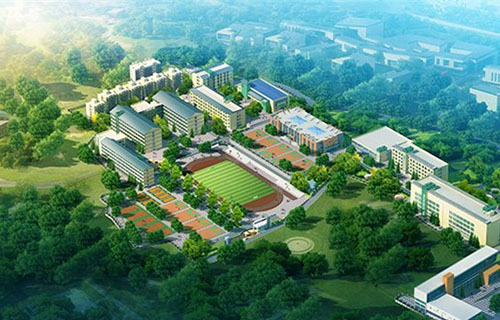 安顺机械工业学校鸟瞰全景图