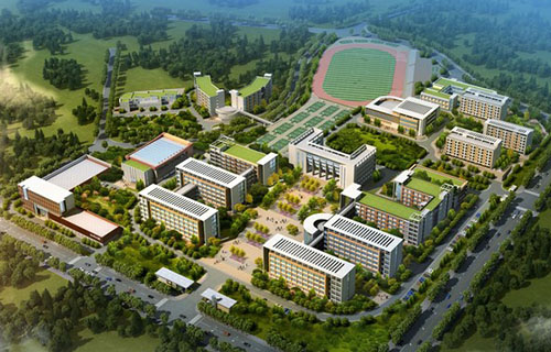 宜宾市职业技术学校(原宜宾商职校)校园全景效果图