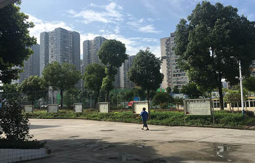 重庆市联合技工学校校园一隅