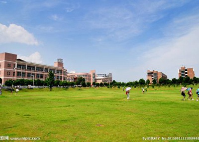 四川中江富民技术学校学校草坪