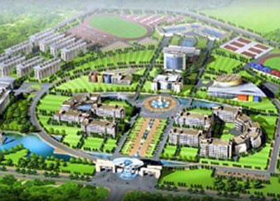 重庆市女子职业高级中学学校俯视图