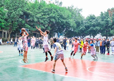 重庆财经职业学院学生篮球比赛